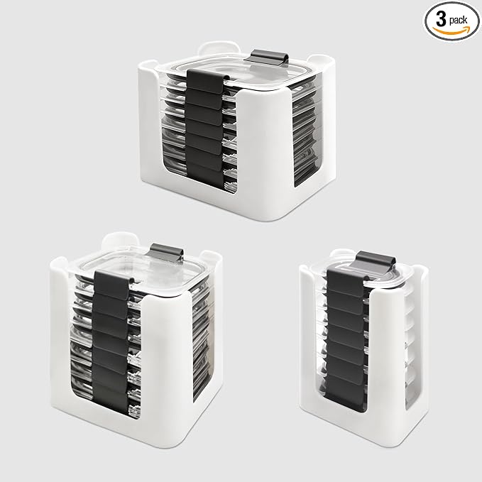 Food Container Lid Organizer for Rubbermaid Brilliances nap-on lids, Food by Hhyoisn
