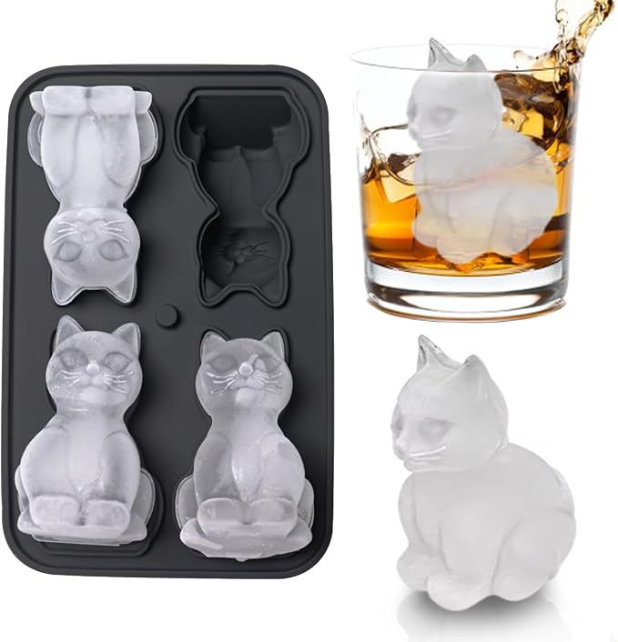 3D Cat Ice Cube Mold, Admaison Ice Cube Tray by Admaison