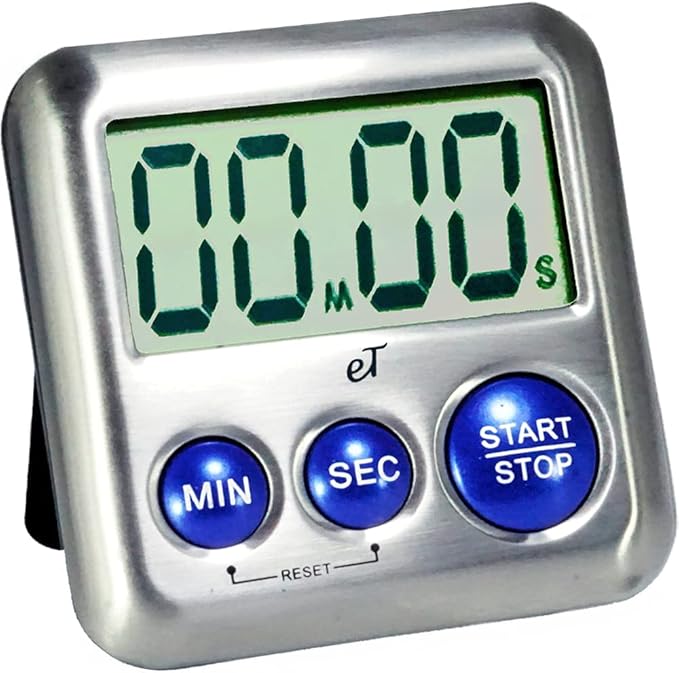 Elegant Digital Kitchen Timer Stainless Steel by eTradewinds