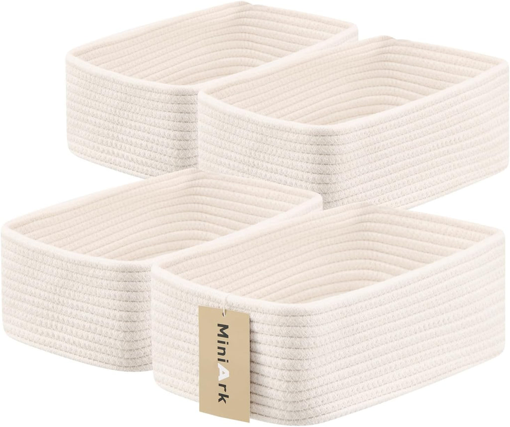 MiniArk Small Storage Baskets for Organizing | Closet Organizer Bins