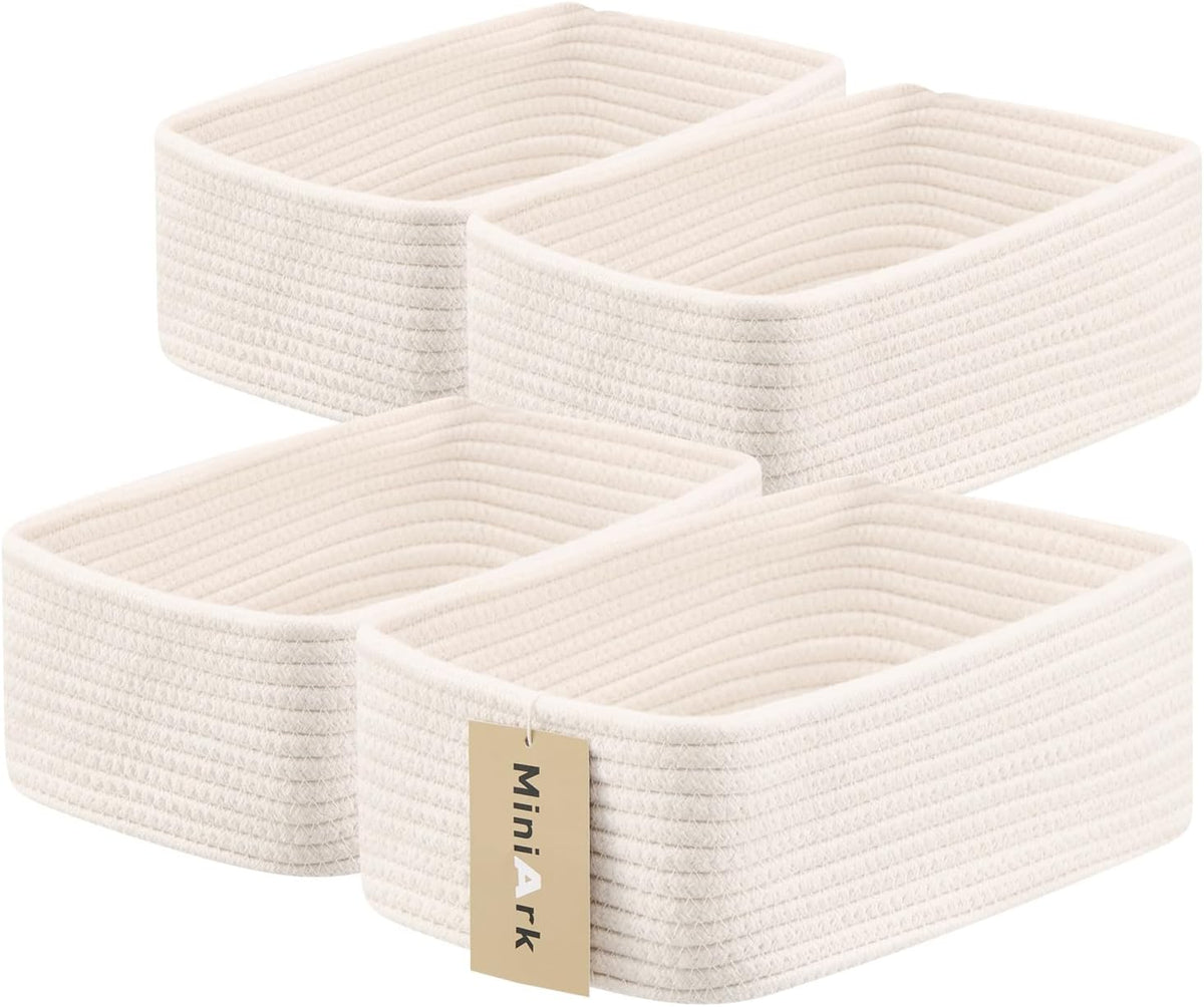 MiniArk Small Storage Baskets for Organizing | Closet Organizer Bins