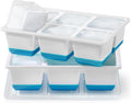 Large Ice Cube Trays 2 Pack, Easy Release 2.4" Super Big Ice Cubes, Stackable by Jrisbo