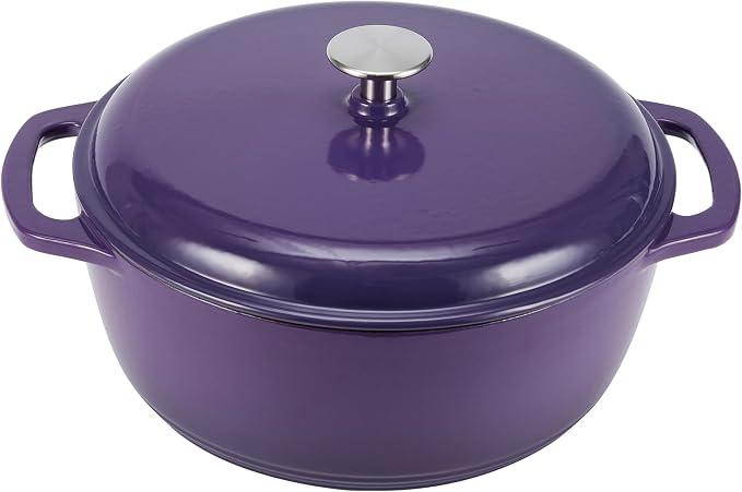 Amazon Basics Enameled Cast Iron Dutch Oven Pot by AmazonBasics