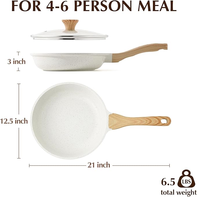 SENSARTE Nonstick Ceramic Frying Pan Skillet - Image 8