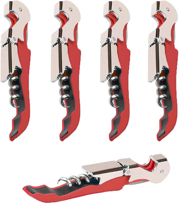 Professional Waiter Corkscrew Wine Openers Set, Heavy Duty Stainless Steel by Kit-Home