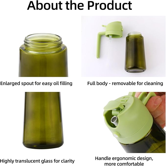 Aovdy 16oz/470ml Olive Oil Dispenser Bottle - Image 4