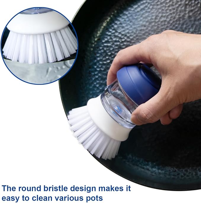 CELOX 2 Pack Dish Brush with Soap Dispenser - Image 3