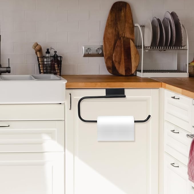 Cabinet Door Paper Towel Holder, 12.6 Inches Paper Towel Holder Papers Towels - Image 4
