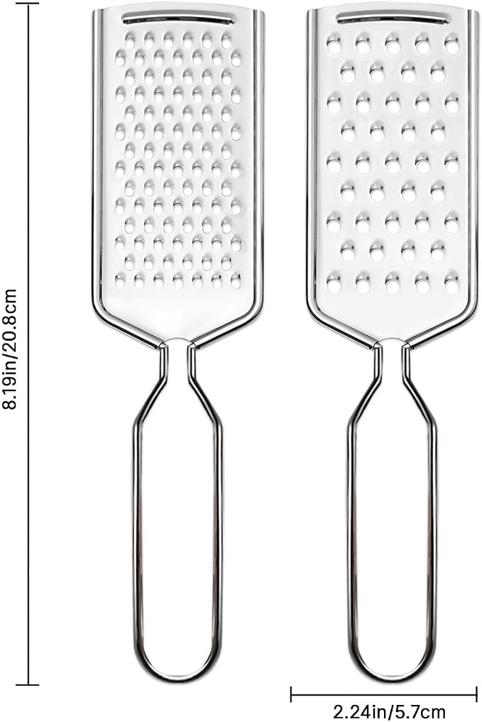 4 PCS Cheese Grater, Stainless Steel Cheese Shredder, Lemon Vegetable Slicer - Image 6