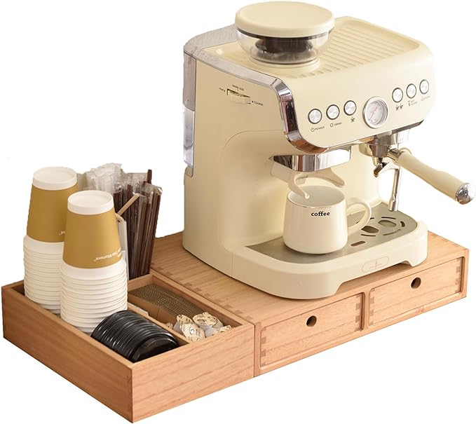 KIRIGEN Wooden Coffee Station Organizer 2-Piece Set by KIRIGEN