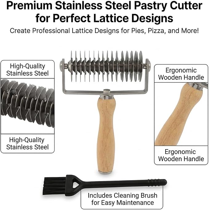 Pastry Lattice Roller Cutter - Image 3