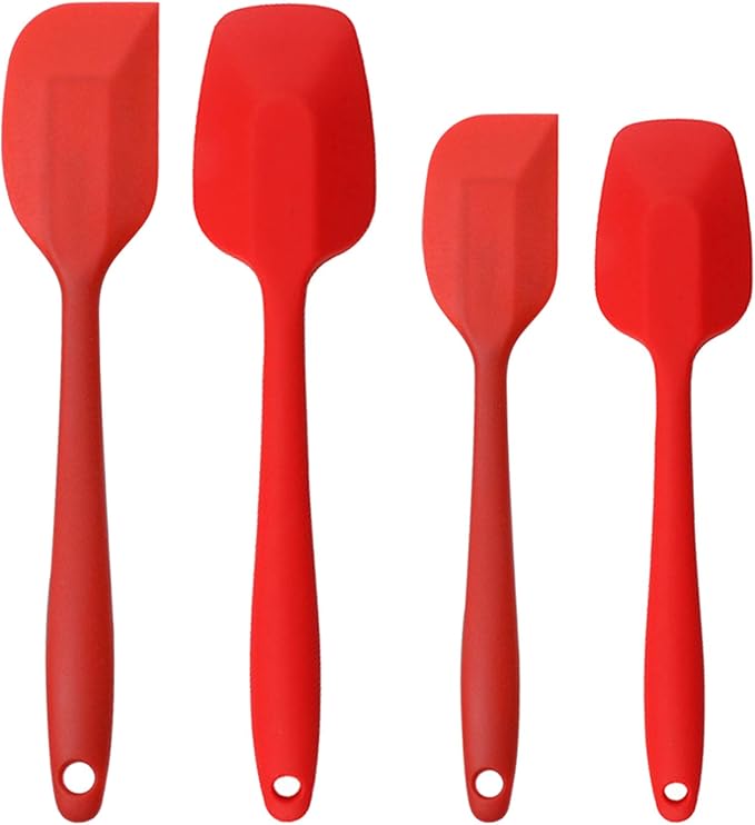 Silicone Spatulas Set, Rubber Spoon Spatula Heat Resistant Spoonula One Piece by MOACC
