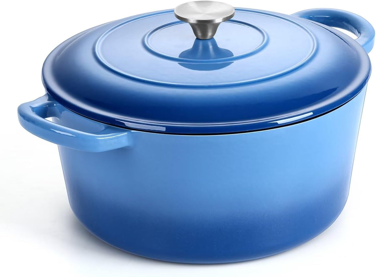 P&P CHEF 6QT Enameled Dutch Oven, Dutch Oven Pot for Bread Baking