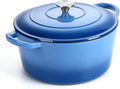 P&P CHEF 6QT Enameled Dutch Oven, Cast Iron Dutch Oven Pot by PPCHEF