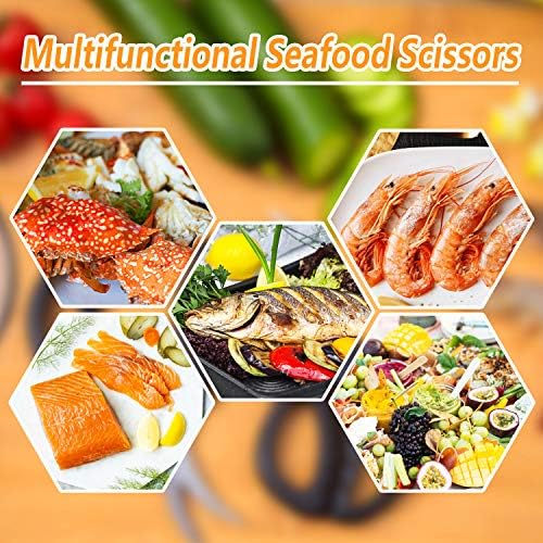 4PCS Seafood Scissors Crab Scissors Seafood Shears
