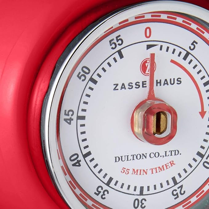 Zassenhaus Magnetic Retro Kitchen Timer, Classic Mechanical Cooking Timer - Image 3