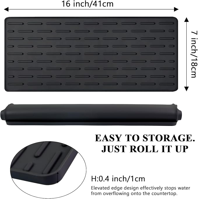 Silicone Coffee Mat, Eco-friendly, Hygienic Drying Pad, Leak-Proof and Non-Slip - Image 2