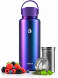 32 oz Ceramic Lined Tea Infuser Travel Tumbler, Micro-Mesh Stainless