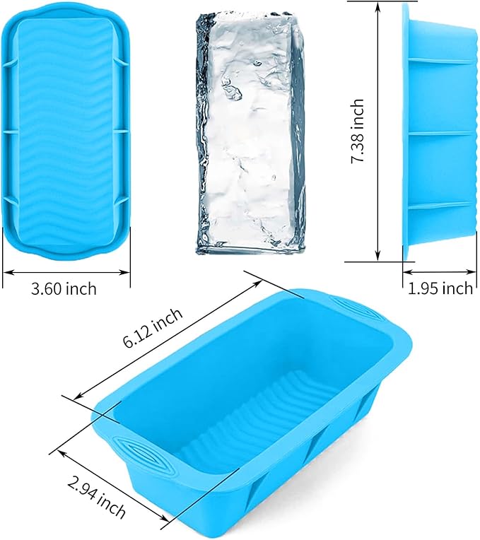 Extra Large Ice Block Mold for Ice Bath, 4 Pack 9.4lb Big Ice Cube Molds - Image 2