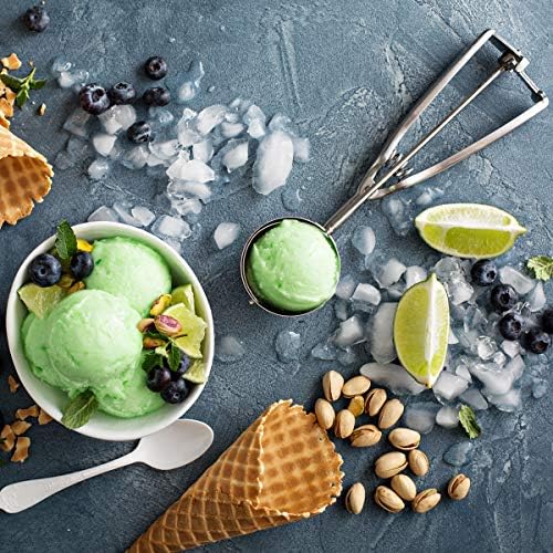 Cookie Scoop Set of 3 Ice Cream Scoop With Trigger 18/8 Stainless