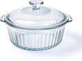 Luvan 2.4L/2.5Qt Round Glass Casserole Dish by Luvan
