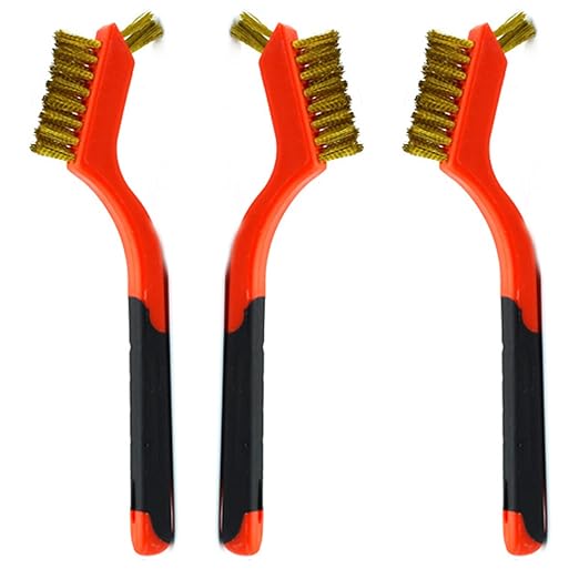 3Pcs Small Brass Wire Cleaning Brushes Set by XDMTWLKJ