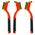 3Pcs Small Brass Wire Cleaning Brushes Set by XDMTWLKJ