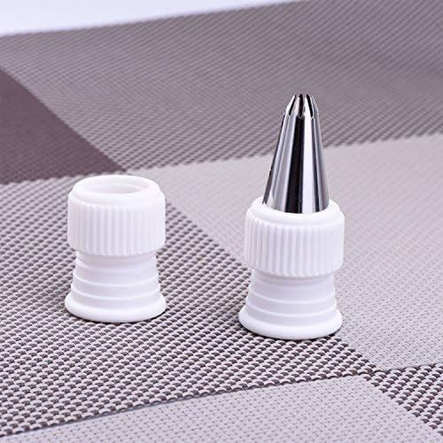 Shappy 12 Pcs Piping Bag Couplers for Cake Decorating Icing Tips