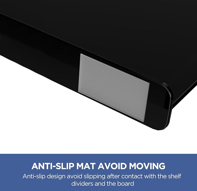 HBlife 6 Black Shelf Dividers, Vertical Purse Organizer - Image 8