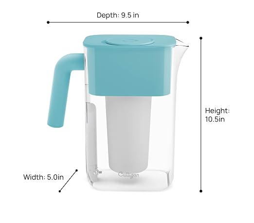 Culligan with ZeroWater Technology 10-Cup Water Filter Pitcher – Includes - Image 3