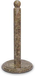 Handmade Fossil Grey Marble Paper Towel Holder – Natural Stone Stand by Unknown