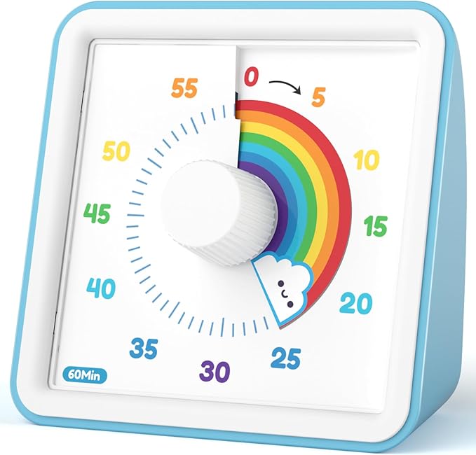 LIORQUE 60 Minute Visual Timer for Kids, Visual Countdown Timer for Classroom by LIORQUEProducts