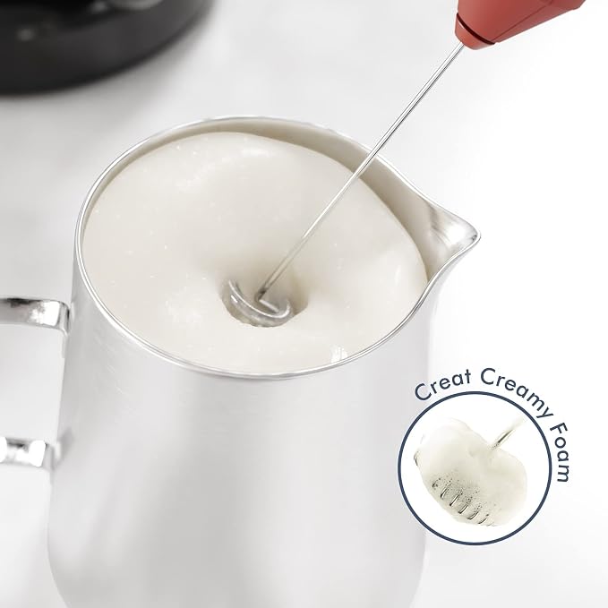 Powerful Milk Frother Handheld Foam Maker, Mini Whisk Drink Mixer - Image 2