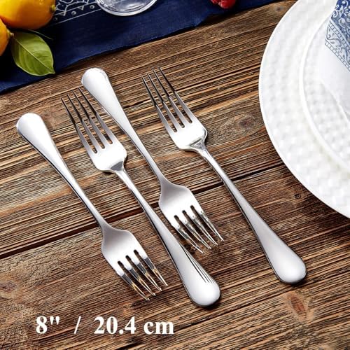 KEAWELL Premium Verona 4-Piece 8-Inch Dinner Fork Set