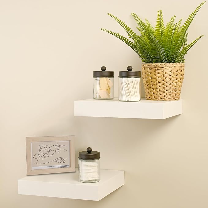 SheeChung Qtip Dispenser Holder 2pcs, Glass Apothecary Jars - Image 7