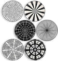 Ceramic Dessert Plates 8 Inch - Salad Appetizer Plate Set of 6
