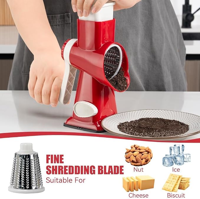 KEOUKE Rotary Cheese Grater Pro 6 in 1 - Image 4