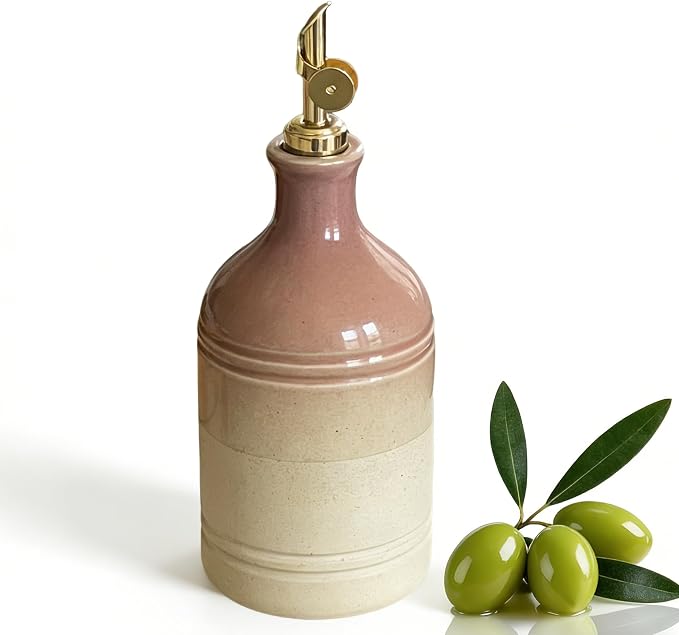 Ceramic Olive Oil Dispenser Bottle by Unknown