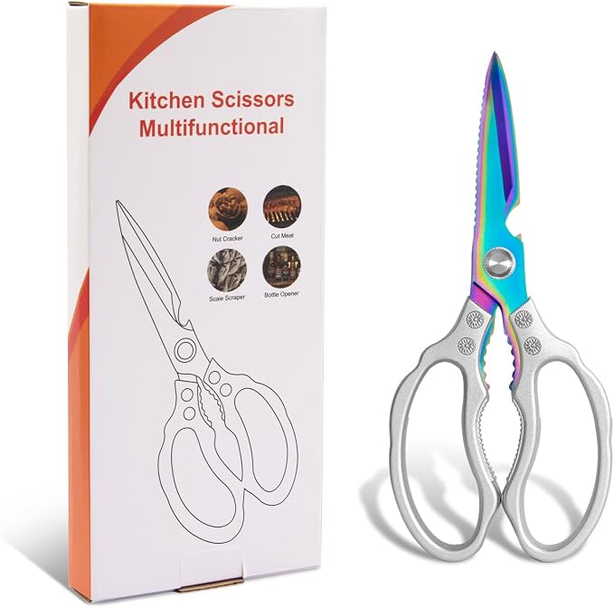 CGBE Kitchen Scissors, Heavy Duty Dishwasher Safe Food Scissors - Image 7