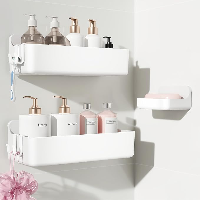 Nieifi Adhesive Wall Shelf, Shower Shelves, Shower Organizer by Nieifi