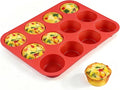 CAKETIME 12 Cups Silicone Muffin Pan by CAKETIME