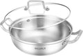 Delarlo Tri-Ply Stainless Steel 13 inch Everyday Pan by DELARLOCOOKWARE