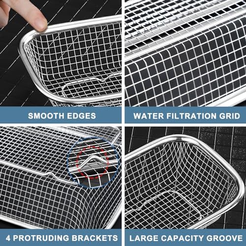 Utensil Drying Rack, 2 Pack Utensils Holder Dishwasher Silverware