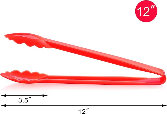 New Star Foodservice 35544 Utility Tong, High Heat Plastic, 12 inch - Image 2