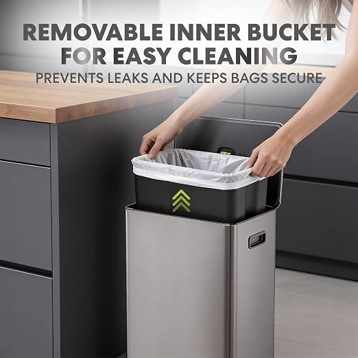 SIMPLI-Magic Infinity Edge 16 Gallon Kitchen Trash Can - Image 6