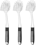 SetSail Dish Brush with Handle, 3 Pack Stiff Bristles Dish Scrubber with by SetSail