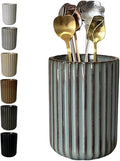 TOPYOKK Stoneware Coffee Bar Utensil Holder Tea & Coffee Spoon & Stirrer Holder by TOPYOKK