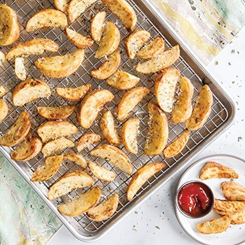 Nordic Ware Half Sheet with Grid and 3 Piece Baker's Delight Aluminum