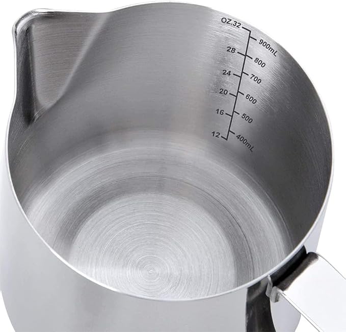 SIKEMAY Milk Frothing Pitcher Cup, 32oz/900ML Milk Frother Cup Stainless Steel - Image 7