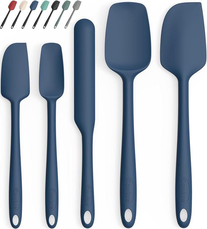 Coukre Silicone Spatula Set of 5, High Temperature Resistant, Food Grade by Coukre